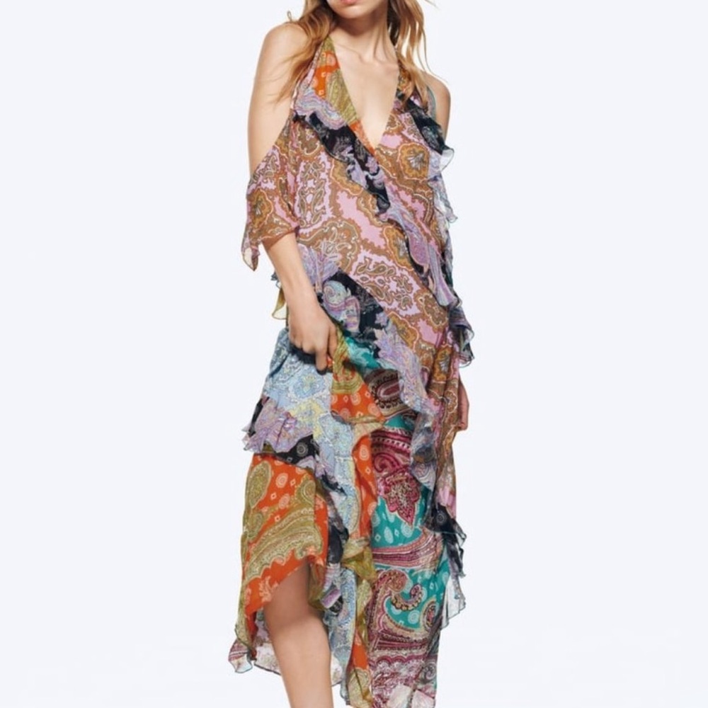 Zara print dress